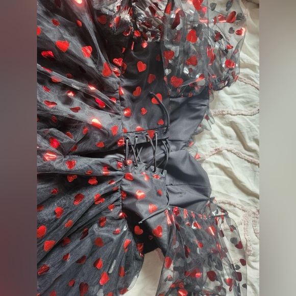 Foxblood Queen of Hearts Dress - Picture 2 of 3